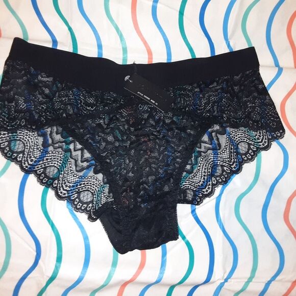 Youmita 1X Black Comfort FIT Lace Panties NWT - Picture 3 of 4